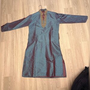 Blue and Gold Kurta